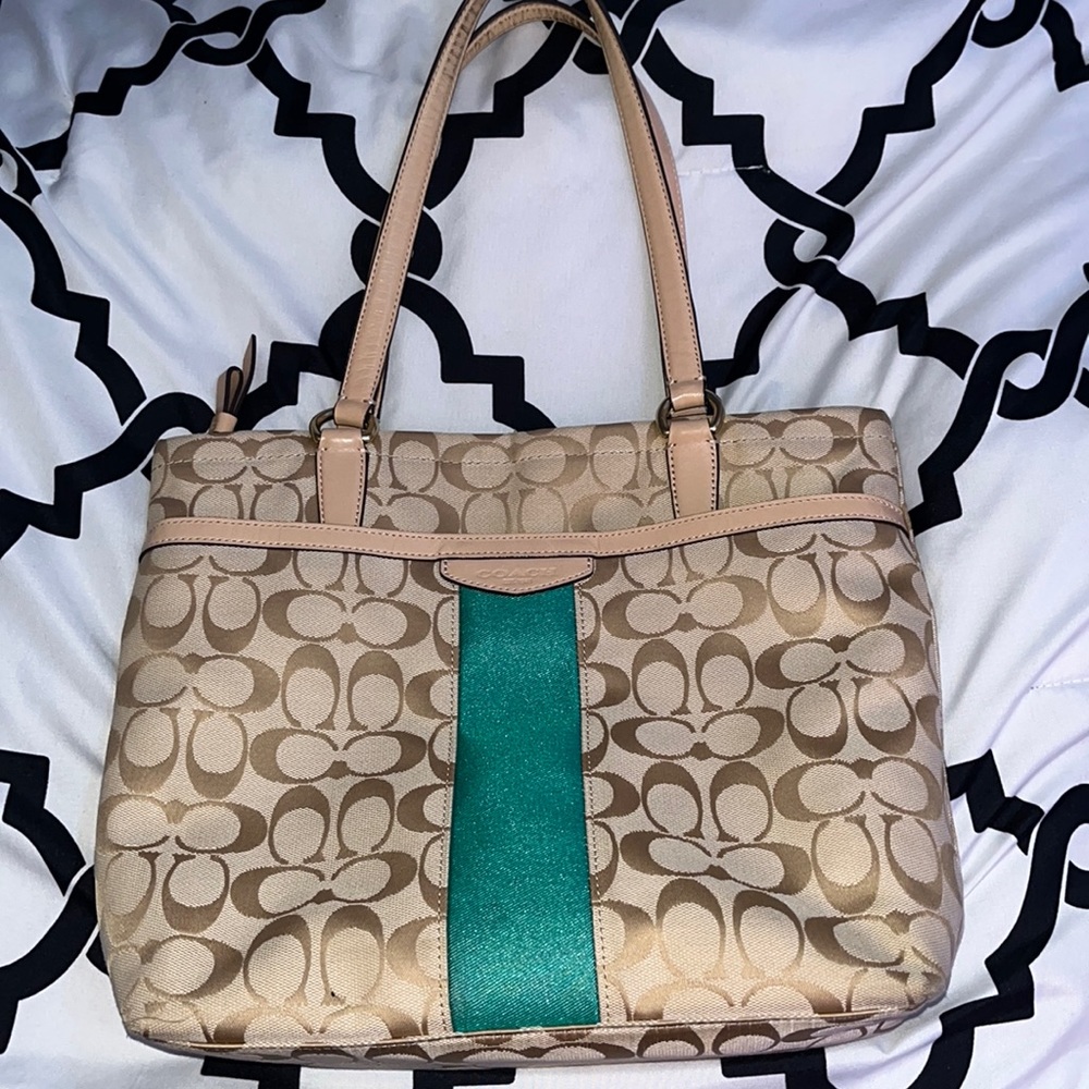 Coach Cream Purse/Shoulder Bag